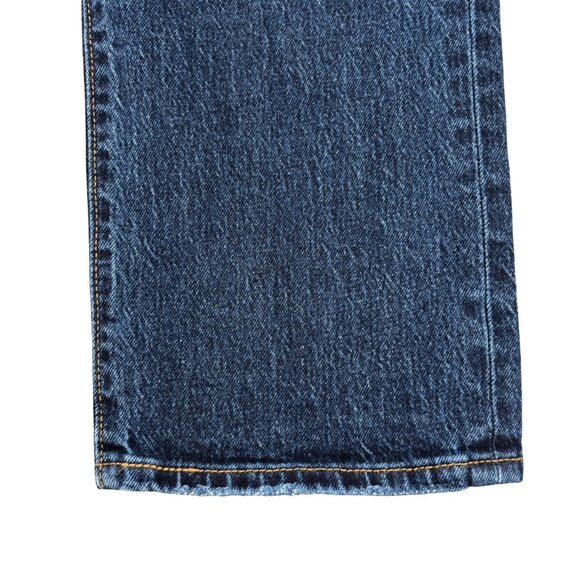 Levi Women's 501 Dark Wash High-Rise Straight Leg Denim Jeans Size 32 x 32 - Picture 12 of 16